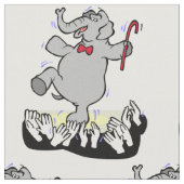 象の踊り任意の色の群衆 ファブリック (クローズアップ)