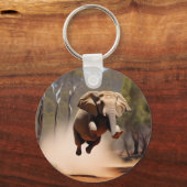 象の躍動が象の躍進を誘う「ジャンプ喜び」 キーホルダー (裏面)