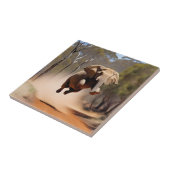 象の躍動が象の躍進を誘う「ジャンプ喜び」 タイル (側面)