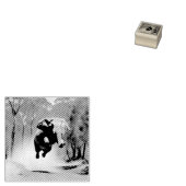 象の躍動が象の躍進を誘う「ジャンプ喜び」 ラバースタンプ (押印)