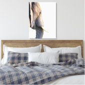 象の輪郭ジャングル動物ポートレート キャンバスプリント (インサイチュ (寝室))