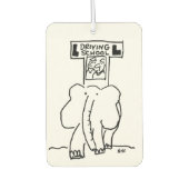 象の運転学校の漫画 カーエアーフレッシュナー (正面)