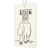 象の運転学校の漫画 カーエアーフレッシュナー (左)