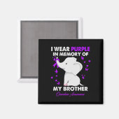 象の過剰摂取認識度I衣服紫のために私のB マグネット (正面/裏面)