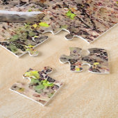 象の野生動物アート ジグソーパズル (側面)