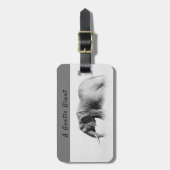 象の野生動物写真アフリカサファリ動物 ラゲッジタグ (正面縦)