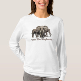 象の長袖Tシャツ Tシャツ