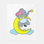 象の雲 フリースブランケット (正面)