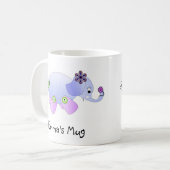 象の青 コーヒーマグカップ (正面左)