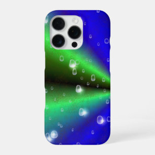 象の革レザーオプティックの青緑の虹 iPhone 16 PROケース