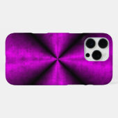 象の革レザー調のピンクブラックレインボー iPhoneケース (裏面横)