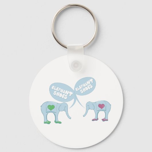 象の靴 キーホルダー (正面)
