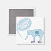 象の靴 マグネット (正面/裏面)