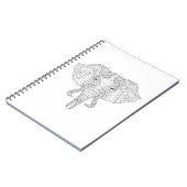 象の頭部の落書き2 ノートブック (左側)