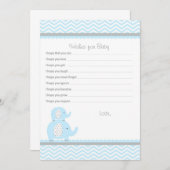 象の願いベビーアドバイスカード アドバイスカード (正面/裏面)