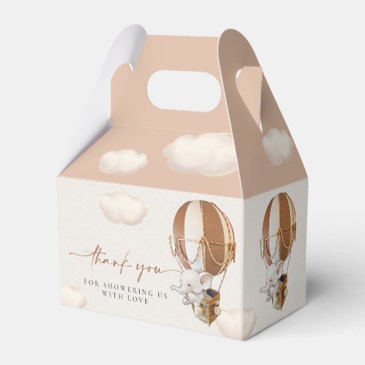 象の風船の好意ボックス フェイバーボックス (正面サイド)