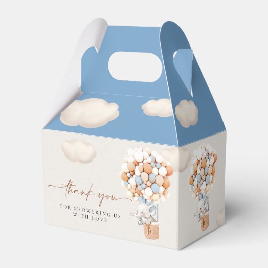 象の風船の好意ボックス フェイバーボックス (裏面サイド)