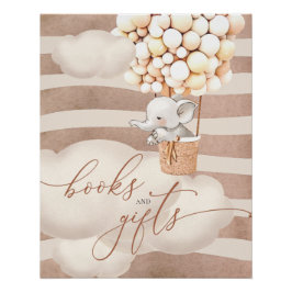 象の風船ベビーの書籍とギフトポスター ポスター