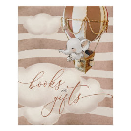 象の風船ベビーの書籍とギフトポスター ポスター