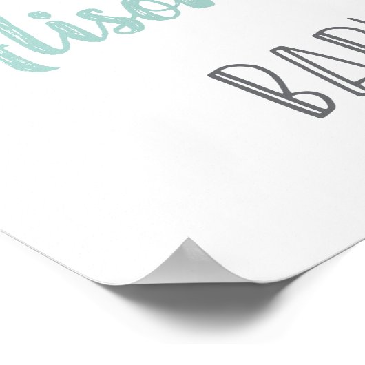 象の風船男女兼用赤シャワー記号 ポスター (角)