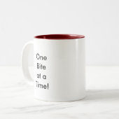 象の食事のマグ ツートーンマグカップ (正面左)