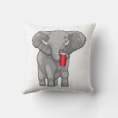 象の飲み物マグカップ クッション (裏面)