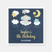 象の黄色と海軍の誕生日パーティー