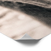 象の黒と白のアフリカ動物 ポスター (角)