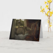 象のBathの挨拶状 カード (黄色い花)