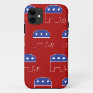 象のIPhoneの共和党場合 iPhone 11 ケース