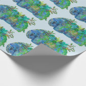 象のSucculent ラッピングペーパー (角)