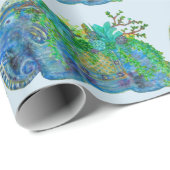 象のSucculent ラッピングペーパー (ロールコーナー)