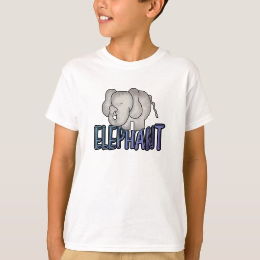 象のTシャツおよびギフト Tシャツ (正面)