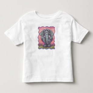 象のTシャツ トドラーTシャツ