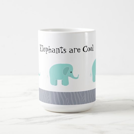 象はかっこいい コーヒーマグカップ (中央)