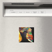 象はっきりしたカラフル頭ポートレート マグネット (インサイチュ (食洗機))