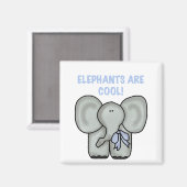 象はクールTシャツと贈り物 マグネット (正面/裏面)