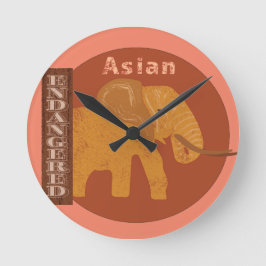 象は助けを必要としています ラウンド壁時計