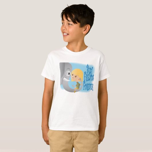 象は友達を決して忘れない Tシャツ (正面フル)