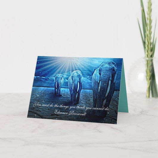 象は必ず感動的する カード (正面)