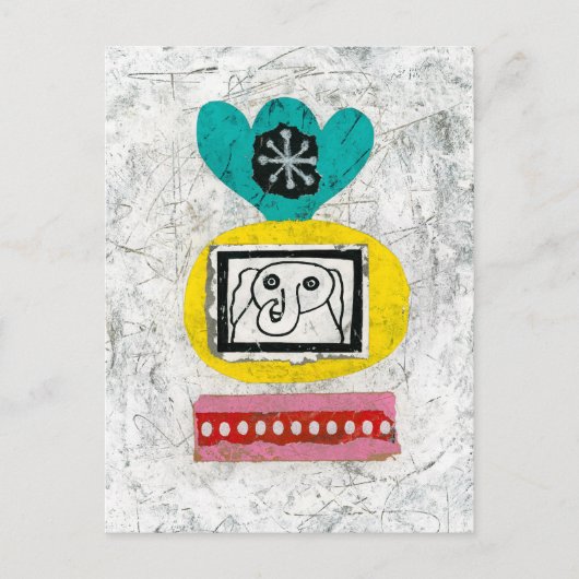 象は有線はがき ポストカード (正面)