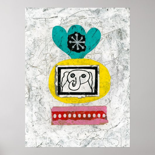 象は有線ポスターウォールアートだ ポスター (正面)