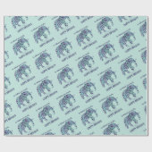 象は決して忘れいない – 誕生日カード3 ラッピングペーパー (フラット)