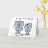 象は決して忘れないカード カード (黄色い花)