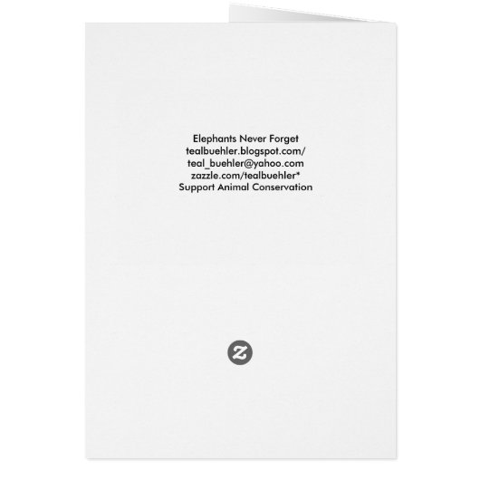 象は決して忘れません (裏面)