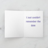 象は誕生日を忘れます シーズンカード (内部)