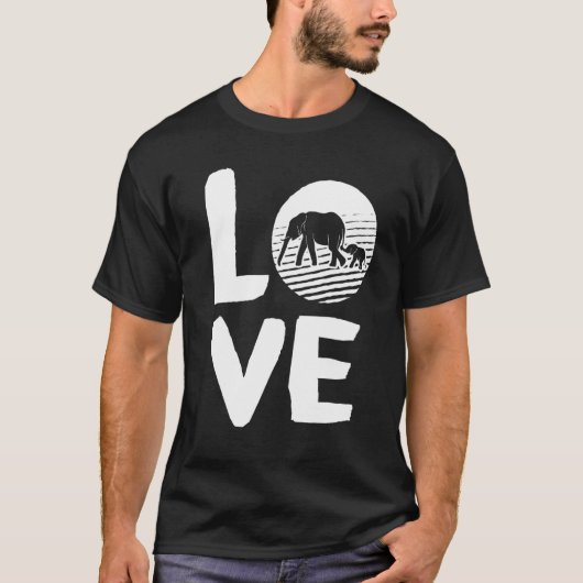 象は象に親しむ Tシャツ (正面)
