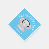 象は音楽が好きだ スタンダードカクテルナプキン (角)