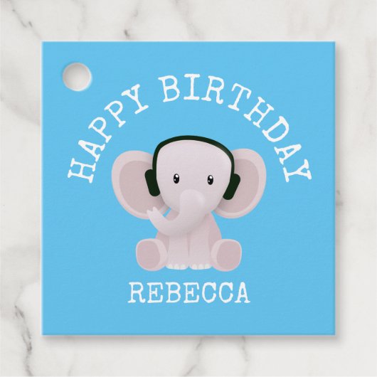 象は音楽が好きだ フェイバータグ (正面)