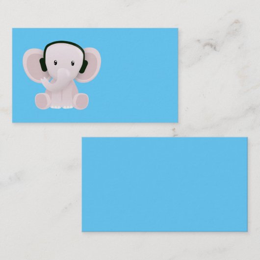 象は音楽が好きだ 名刺 (正面/裏面)